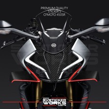 Cfmoto 450SR Sticker Ön Kafa Kaplama Modeli Hazır Kit Karbon Sticker Desen Kaplama