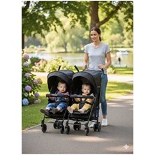 Maxi Taxi Floki Duo Ikiz Baston Bebek Arabası