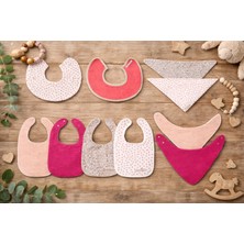 Enhitbaby %100 Pamuk - Sıvı Geçirmez Önlük 10'lu Premium Set