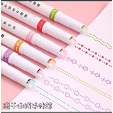 Nasadan Desenli Silindir 6 Şekilli Çizim Kalemi 6'lı Set