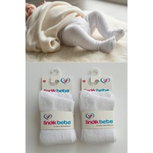 Esinti Fındık Bebe Yeni Doğan Pamuklu Bebek Külotlu Çorap 2 Çift Unisex Kız Bebek Külotlu Çorap