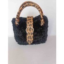 Endiell Peluş Çanta, El Örgüsü Peluş El Çantası