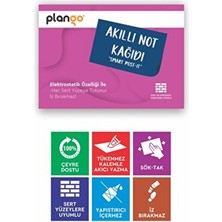 Plango Pembe - Elektrostatik Akıllı Not Kağıdı Yapışkansız Post-It 7X10CM - 50 Sayfa -