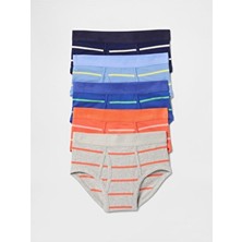 Gap Erkek Çocuk Çok Renkli Organik Pamuk 5'li Brief Külot Seti