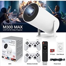 Junglee M300MAX Android Projektör Akıllı Video Oynatıcı 2 In 1 Game Projektor Full Hd Projeksiyon Yansıtma