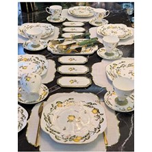 Mikasa Moor 31 Parça 6 Kişilik Lemoon Porselen Kahvaltı Takımı