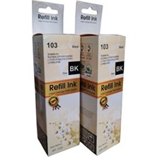 Refill İnk Epson Eco Tank 103-101 2'li Sıyah Ithal Mürekkep