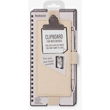 If Bookaroo Clipboard Klipsli Lastikli Kalemlik Cream