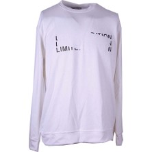 Trender Limited Edition Baskı Modal Octavian Ekru Erkek Sweatshirt 26YG08000055