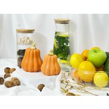 Aden Glass Sevgililer Günü Hediyesi Bal Kabağı Biblo 2 Li Obje Dekor 13 cm ve 11 cm