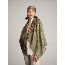 AYSHARA Şakayık Koleksiyonu Adaçayı Çift Taraf Şal