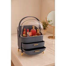 Makri Home Çekmeceli Makyaj, Takı ve Kozmetik Ürün Düzenleyici, Gri Renk Organizer