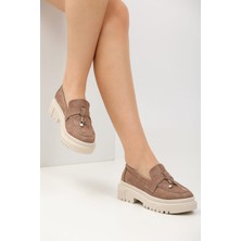 Hepici Loafers Günlük Kadın Kahverengi Ayakkabı