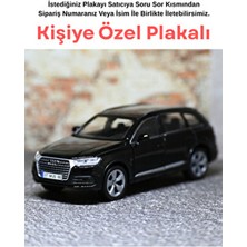 Bebeym Audi Q7 Metal Oyuncak Araba - Kişiye Özel Hediye Plakalı - Siyah