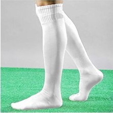  yetişkin futbolcu tozluk futbol maç çorap beyaz standart beden