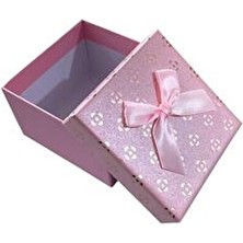 Güzelyüz Avm Pembe Kutu Boş Hediye Kutusu Kapaklı 8,5cmx8,5cmx5,5cm