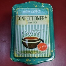 Es Dekor Büyük Metal Tepsi 33X22CM 1 Adet