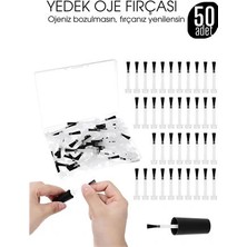 Calperia Yedek Oje Fırçası 50'li Aplikatörlü Set  - Tırnak Cila Fırçası
