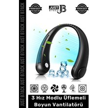 Fantazer #boyunvantilatörü Sessiz Şarjlı Yüksek Güçlü Hava Soğutucu 3 Hız Modlu Üflemeli Boyun Vantilatörü