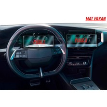 Uniqanatolia Opel Mokka 2025 Hayalet Gösterge ve Multimedya Uyumlu Set Mat Ekran Koruyucu