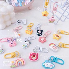 Uğurdan Kawaii Sevimli Çanta Aksesuarı ve Anahtarlık Karışık Figürler (Tekli) Çanta Charm