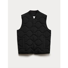 Marks & Spencer Siyah Dolgulu Yelek Erkek Regular Fit Thermowarmth Teknolojili Şık Tasarım