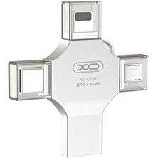 Hype Store 4'ü 1 Arada Otg Flash Bellek B 2.0/type-C/lightning 15-3b/s Oa Çi Alaşım Su Geçirmez Let Telefon Pc