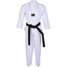 Baskısız Beyaz Yaka Taekwondo Elbisesi Acemi Dobok Beyaz Yaka  Dobok