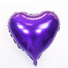 Pazarcan Kalp Balon Folyo Mor 45 cm 18 Inç