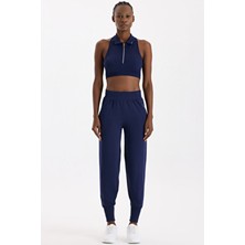 Cepli Dikişsiz Jogger Pantolon Oxford Blue