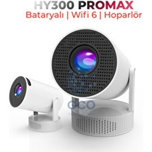 HY300 Promax Ev Sinema Projektörü | Wifi 6 & Dahili Hoparlör | Uygulama Açabilen
