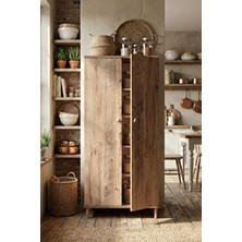 Peka 2 Kapaklı 5 Raflı Çok Amaçlı Dolap – Mutfak & Banyo Düzenleyici