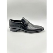 Erkek Hakiki Deri Siyah Antik Klasik Ayakkabı