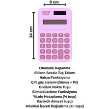 Muggle Renkli Dijital Temel Bilimsel Hesap Makinesi Küçük Mor