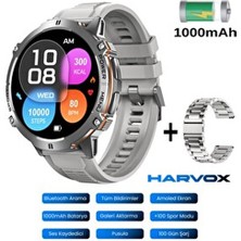 Roxiva Harvox X2 Pro Tank Outdoor Çift Kordon Sesli Arama Görüşme Amoled Ekran Profosyonel Akıllı Saat