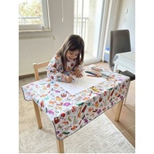 Yorni 145X100CM %100 Sıvı Geçirmez, Oyun Aktivite Masası Çok Amaçlı Örtü, Ister Yerde Ister Masada Kullan