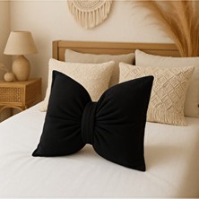 Belomia Home Collection Kurdele Görünüm Dekoratif Iç Dolgulu Kırlent | Fiyonk Kadife Doku Yastık