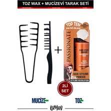 Mucizevi Tarak ve Passionate Toz Wax 2li Saç Şekillendirici Set