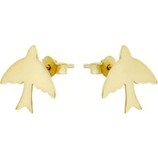 Zeya Kuyumculuk 14 Ayar Altın Kuş Figürlü Küpe