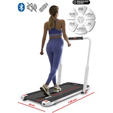 Voit Origami Katlanır Koşu Bandı 12KM Hız Bluetooth App Uzaktan Kumanda Katlanabilir Brushless Motor