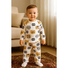 Buufuu Bebek Takımı Alt Üst Pamuklu Baskılı