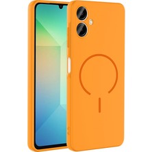Kılıfolog Galaxy A06 Kılıf M-Safe Şarj Özellikli Zore Meta Kapak - Turuncu