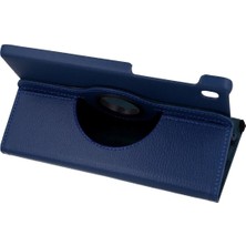 Pazarcan Galaxy T220 Tab A7 Lite 8.7 Kılıf 360 Tablet Deri Kılıf - Lacivert