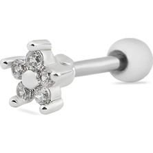 NB Steelora Çelik Tragus Silver Renk