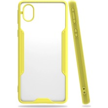 Pazarcan Galaxy A01 Core Kılıf Platin Silikon - Sarı