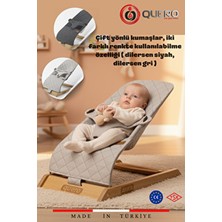Quero Anka Ahşap Çift Sallanır Ana Kucağı, Yaylanır Ana Kucağı, Çift Yönlü Kumaş Kullanımı, Sabitlenir.