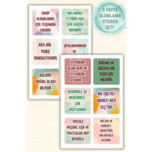 Birikiyedi 2 Sayfalık Olumlama Sticker Seti/manifest/motivasyon/bullet Journal Için Uygun
