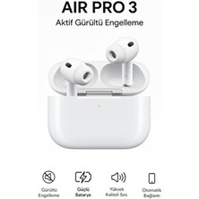 Air Pro 3 Anc Kablosuz Bluetooth Kulaklık Gürültü Engelleme Dokunmatik Panel Yeni Seri 2026