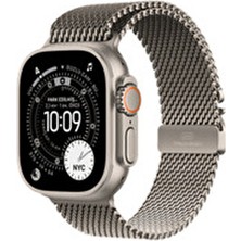 Apple MEWY4TU/A Watch Ultra 3 Gps + Cellular 49MM Natural Titanium Case With Natural Titanium Milan