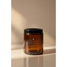 Khakma Amber Cam Tooth Brush Kavanozu – Diş Fırçalık - Şık Banyo Düzenleyici, Modern Tasarım - 250 ml